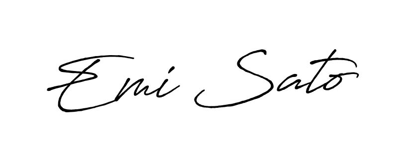 The best way (Antro_Vectra_Bolder) to make a short signature is to pick only two or three words in your name. The name Emi Sato include a total of six letters. For converting this name. Emi Sato signature style 7 images and pictures png