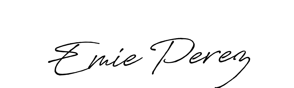 Make a beautiful signature design for name Emie Perez. Use this online signature maker to create a handwritten signature for free. Emie Perez signature style 7 images and pictures png