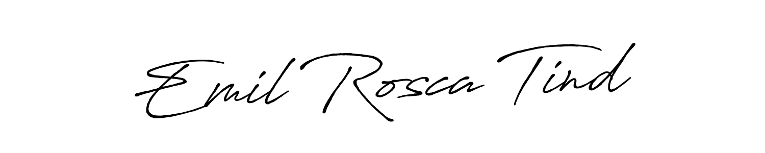 Make a beautiful signature design for name Emil Rosca Tind. With this signature (Antro_Vectra_Bolder) style, you can create a handwritten signature for free. Emil Rosca Tind signature style 7 images and pictures png