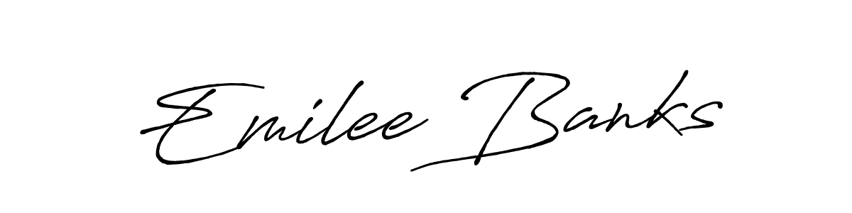Similarly Antro_Vectra_Bolder is the best handwritten signature design. Signature creator online .You can use it as an online autograph creator for name Emilee Banks. Emilee Banks signature style 7 images and pictures png