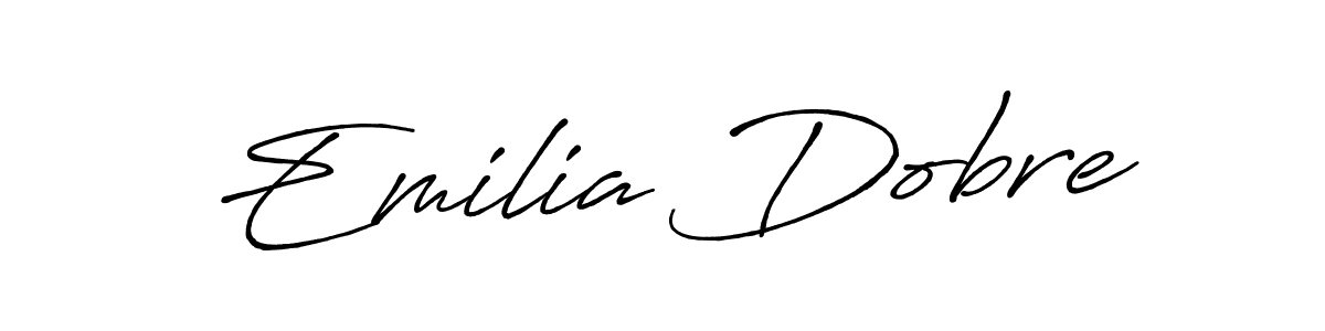 Use a signature maker to create a handwritten signature online. With this signature software, you can design (Antro_Vectra_Bolder) your own signature for name Emilia Dobre. Emilia Dobre signature style 7 images and pictures png