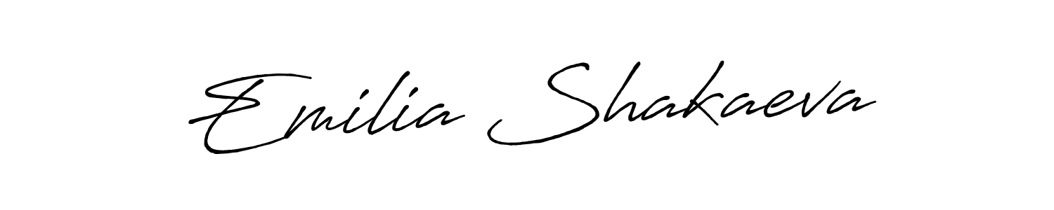 Design your own signature with our free online signature maker. With this signature software, you can create a handwritten (Antro_Vectra_Bolder) signature for name Emilia Shakaeva. Emilia Shakaeva signature style 7 images and pictures png