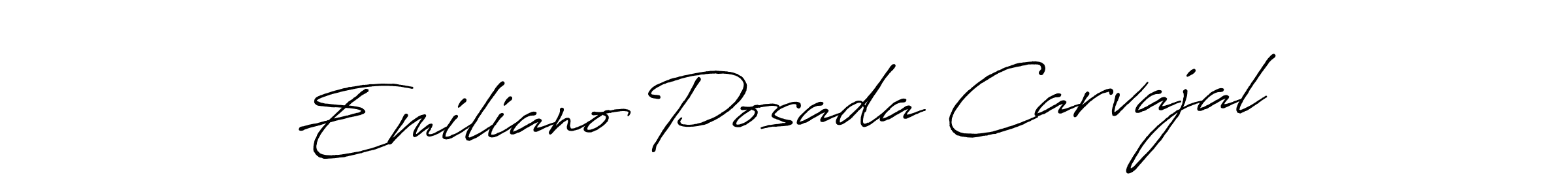 How to Draw Emiliano Posada Carvajal signature style? Antro_Vectra_Bolder is a latest design signature styles for name Emiliano Posada Carvajal. Emiliano Posada Carvajal signature style 7 images and pictures png