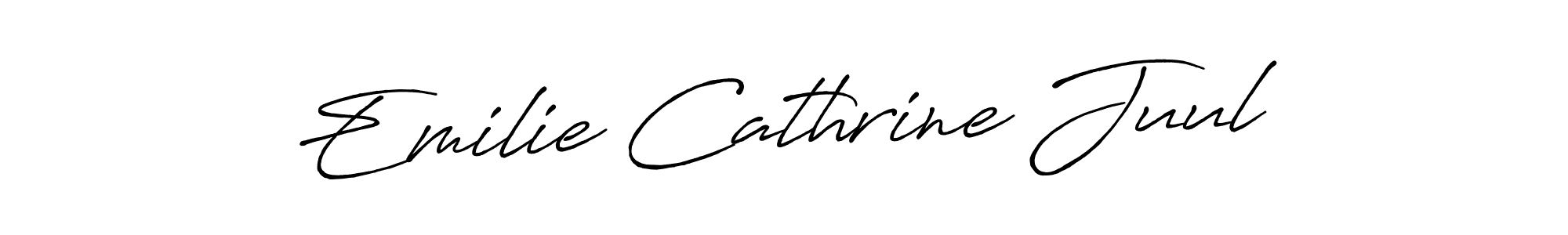 How to make Emilie Cathrine Juul signature? Antro_Vectra_Bolder is a professional autograph style. Create handwritten signature for Emilie Cathrine Juul name. Emilie Cathrine Juul signature style 7 images and pictures png