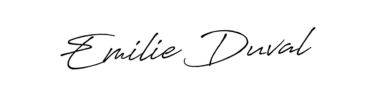 Also we have Emilie Duval name is the best signature style. Create professional handwritten signature collection using Antro_Vectra_Bolder autograph style. Emilie Duval signature style 7 images and pictures png