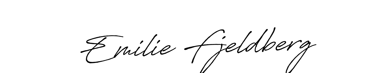 Antro_Vectra_Bolder is a professional signature style that is perfect for those who want to add a touch of class to their signature. It is also a great choice for those who want to make their signature more unique. Get Emilie Fjeldberg name to fancy signature for free. Emilie Fjeldberg signature style 7 images and pictures png