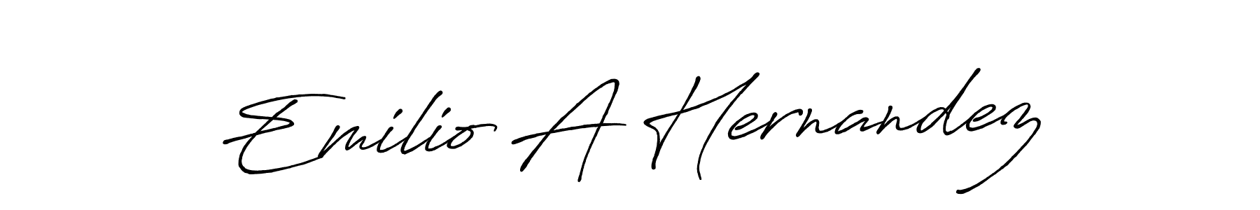 Also You can easily find your signature by using the search form. We will create Emilio A Hernandez name handwritten signature images for you free of cost using Antro_Vectra_Bolder sign style. Emilio A Hernandez signature style 7 images and pictures png