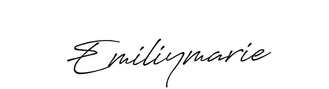 Emiliymarie stylish signature style. Best Handwritten Sign (Antro_Vectra_Bolder) for my name. Handwritten Signature Collection Ideas for my name Emiliymarie. Emiliymarie signature style 7 images and pictures png