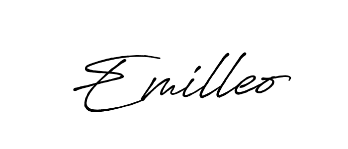 Make a beautiful signature design for name Emilleo. Use this online signature maker to create a handwritten signature for free. Emilleo signature style 7 images and pictures png