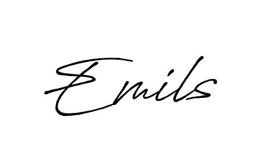 Once you've used our free online signature maker to create your best signature Antro_Vectra_Bolder style, it's time to enjoy all of the benefits that Emils name signing documents. Emils signature style 7 images and pictures png