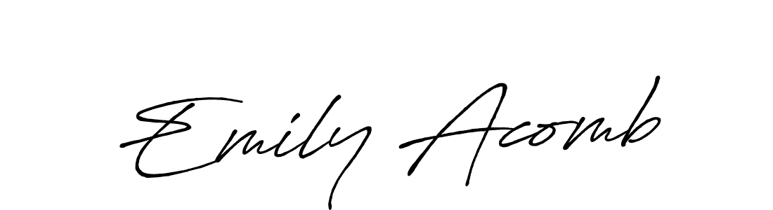 You can use this online signature creator to create a handwritten signature for the name Emily Acomb. This is the best online autograph maker. Emily Acomb signature style 7 images and pictures png