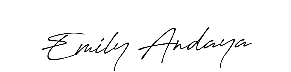 Make a beautiful signature design for name Emily Andaya. Use this online signature maker to create a handwritten signature for free. Emily Andaya signature style 7 images and pictures png