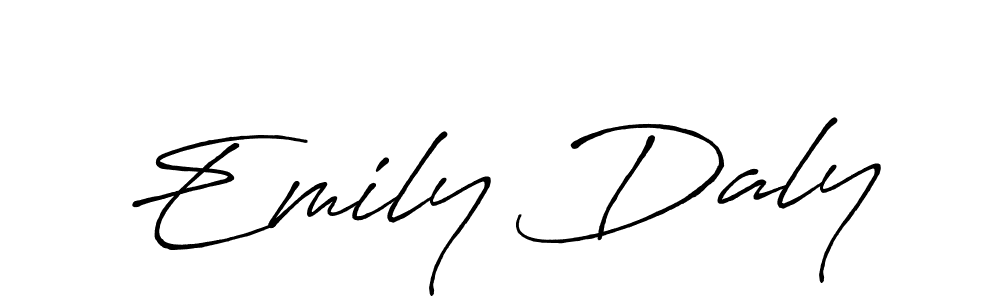 Similarly Antro_Vectra_Bolder is the best handwritten signature design. Signature creator online .You can use it as an online autograph creator for name Emily Daly. Emily Daly signature style 7 images and pictures png