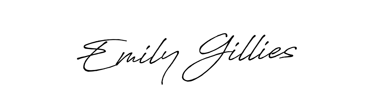 You should practise on your own different ways (Antro_Vectra_Bolder) to write your name (Emily Gillies) in signature. don't let someone else do it for you. Emily Gillies signature style 7 images and pictures png