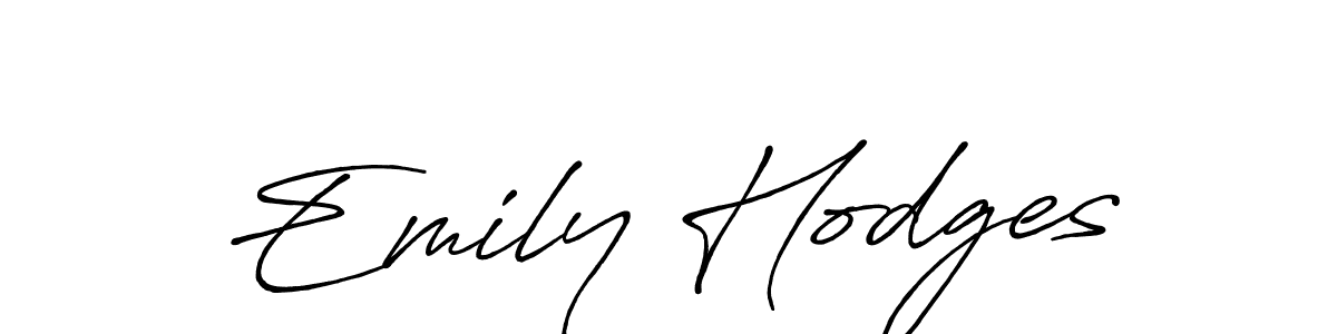 How to make Emily Hodges name signature. Use Antro_Vectra_Bolder style for creating short signs online. This is the latest handwritten sign. Emily Hodges signature style 7 images and pictures png