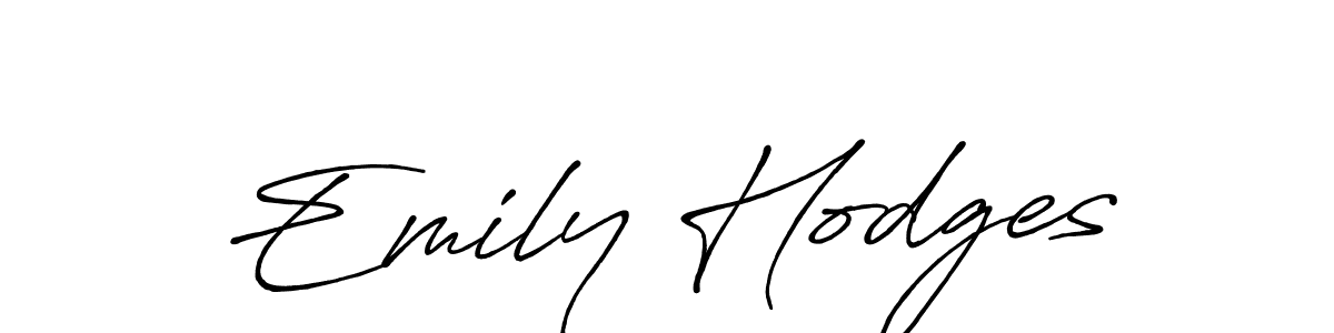 Create a beautiful signature design for name Emily Hodges. With this signature (Antro_Vectra_Bolder) fonts, you can make a handwritten signature for free. Emily Hodges signature style 7 images and pictures png