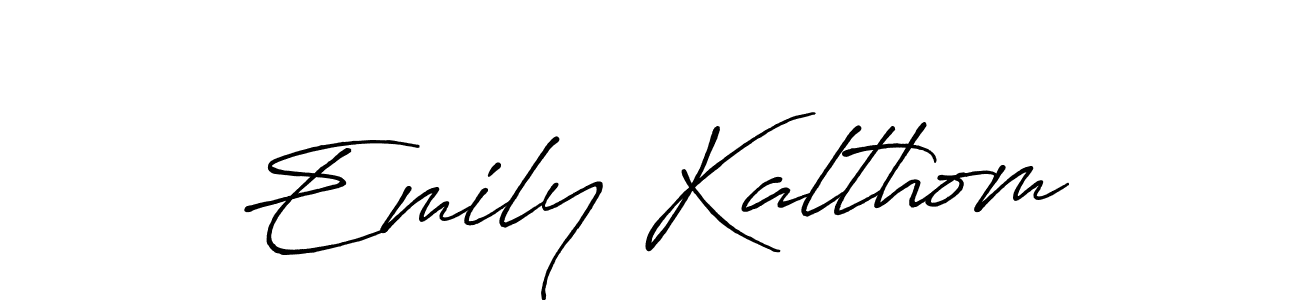 if you are searching for the best signature style for your name Emily Kalthom. so please give up your signature search. here we have designed multiple signature styles  using Antro_Vectra_Bolder. Emily Kalthom signature style 7 images and pictures png