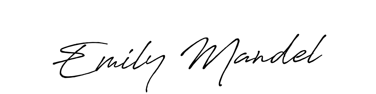 Also we have Emily Mandel name is the best signature style. Create professional handwritten signature collection using Antro_Vectra_Bolder autograph style. Emily Mandel signature style 7 images and pictures png