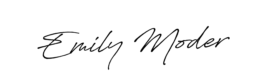 Antro_Vectra_Bolder is a professional signature style that is perfect for those who want to add a touch of class to their signature. It is also a great choice for those who want to make their signature more unique. Get Emily Moder name to fancy signature for free. Emily Moder signature style 7 images and pictures png