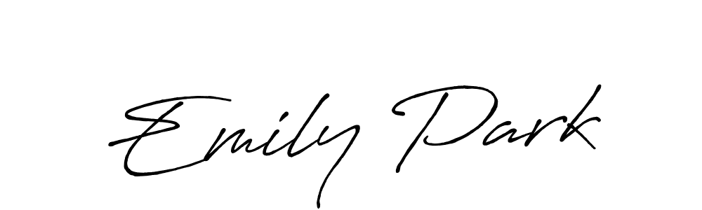 The best way (Antro_Vectra_Bolder) to make a short signature is to pick only two or three words in your name. The name Emily Park include a total of six letters. For converting this name. Emily Park signature style 7 images and pictures png