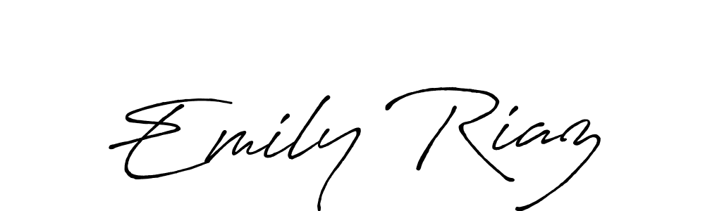 Make a beautiful signature design for name Emily Riaz. Use this online signature maker to create a handwritten signature for free. Emily Riaz signature style 7 images and pictures png