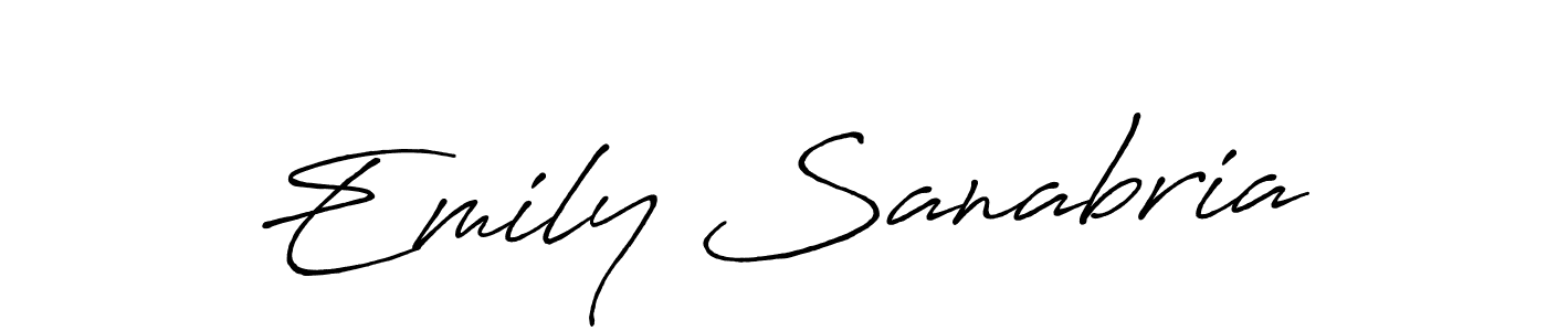 It looks lik you need a new signature style for name Emily Sanabria. Design unique handwritten (Antro_Vectra_Bolder) signature with our free signature maker in just a few clicks. Emily Sanabria signature style 7 images and pictures png