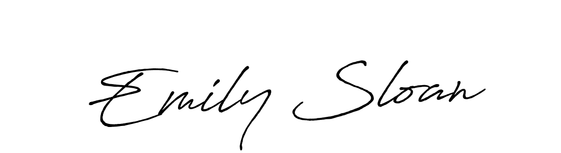 The best way (Antro_Vectra_Bolder) to make a short signature is to pick only two or three words in your name. The name Emily Sloan include a total of six letters. For converting this name. Emily Sloan signature style 7 images and pictures png