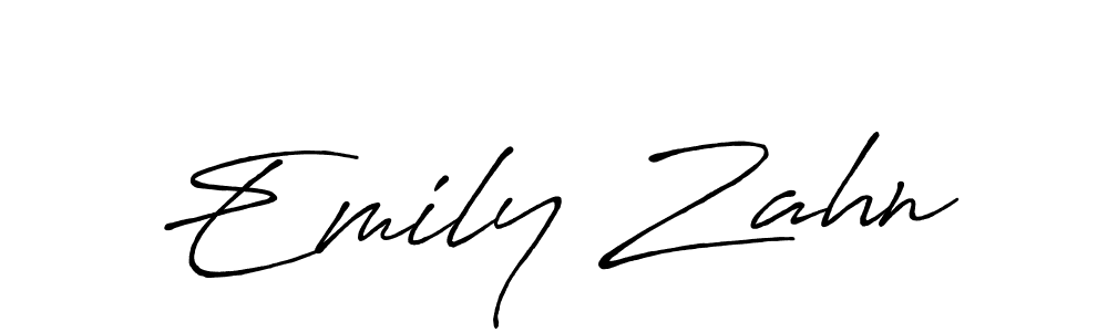 Design your own signature with our free online signature maker. With this signature software, you can create a handwritten (Antro_Vectra_Bolder) signature for name Emily Zahn. Emily Zahn signature style 7 images and pictures png