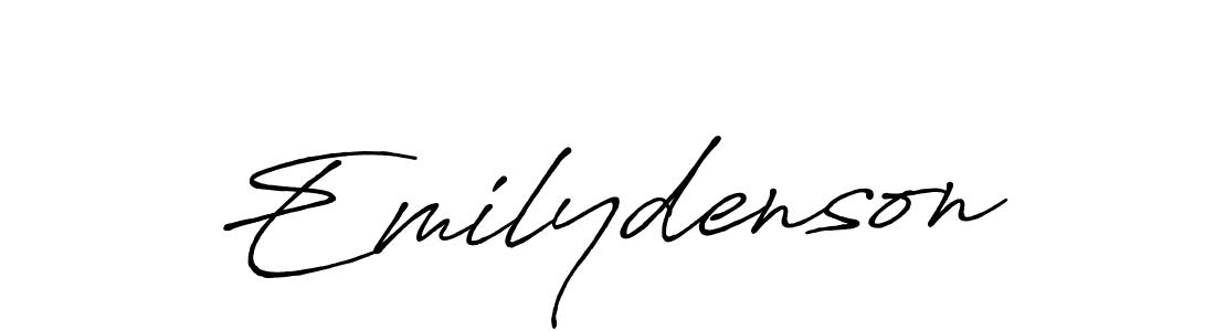 Emilydenson stylish signature style. Best Handwritten Sign (Antro_Vectra_Bolder) for my name. Handwritten Signature Collection Ideas for my name Emilydenson. Emilydenson signature style 7 images and pictures png