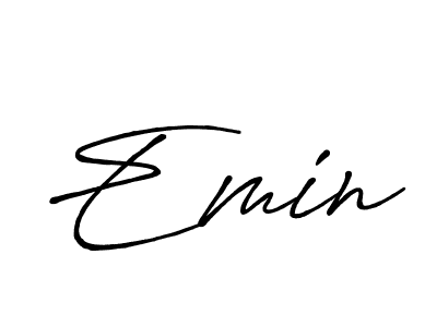 Create a beautiful signature design for name Emin. With this signature (Antro_Vectra_Bolder) fonts, you can make a handwritten signature for free. Emin signature style 7 images and pictures png