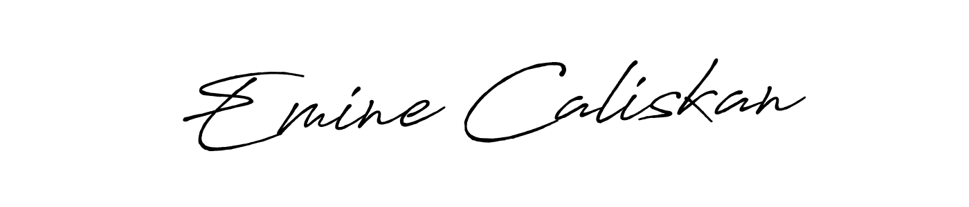 Antro_Vectra_Bolder is a professional signature style that is perfect for those who want to add a touch of class to their signature. It is also a great choice for those who want to make their signature more unique. Get Emine Caliskan name to fancy signature for free. Emine Caliskan signature style 7 images and pictures png