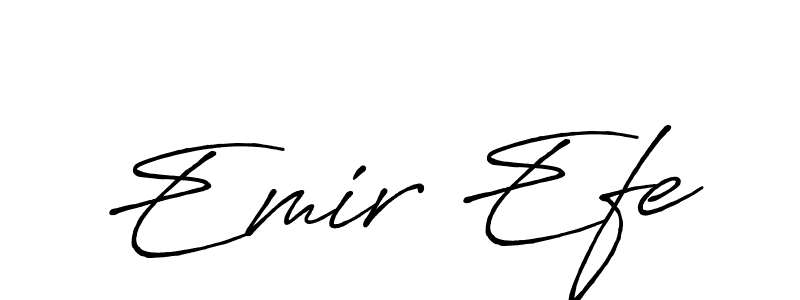 Use a signature maker to create a handwritten signature online. With this signature software, you can design (Antro_Vectra_Bolder) your own signature for name Emir Efe. Emir Efe signature style 7 images and pictures png