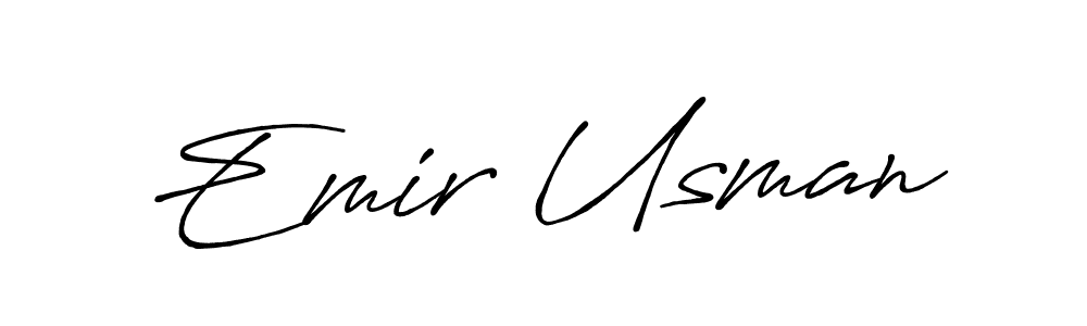 Antro_Vectra_Bolder is a professional signature style that is perfect for those who want to add a touch of class to their signature. It is also a great choice for those who want to make their signature more unique. Get Emir Usman name to fancy signature for free. Emir Usman signature style 7 images and pictures png