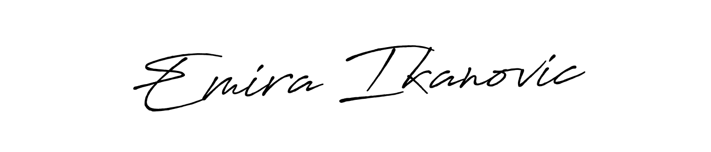 You should practise on your own different ways (Antro_Vectra_Bolder) to write your name (Emira Ikanovic) in signature. don't let someone else do it for you. Emira Ikanovic signature style 7 images and pictures png