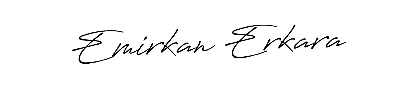 Make a short Emirkan Erkara signature style. Manage your documents anywhere anytime using Antro_Vectra_Bolder. Create and add eSignatures, submit forms, share and send files easily. Emirkan Erkara signature style 7 images and pictures png