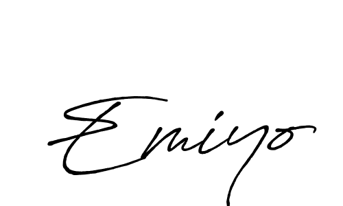 Create a beautiful signature design for name Emiyo. With this signature (Antro_Vectra_Bolder) fonts, you can make a handwritten signature for free. Emiyo signature style 7 images and pictures png