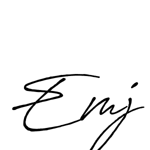 Best and Professional Signature Style for Emj. Antro_Vectra_Bolder Best Signature Style Collection. Emj signature style 7 images and pictures png
