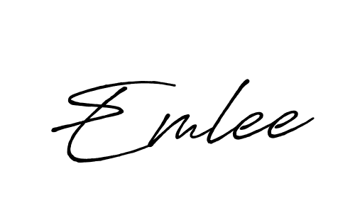 Make a short Emlee signature style. Manage your documents anywhere anytime using Antro_Vectra_Bolder. Create and add eSignatures, submit forms, share and send files easily. Emlee signature style 7 images and pictures png