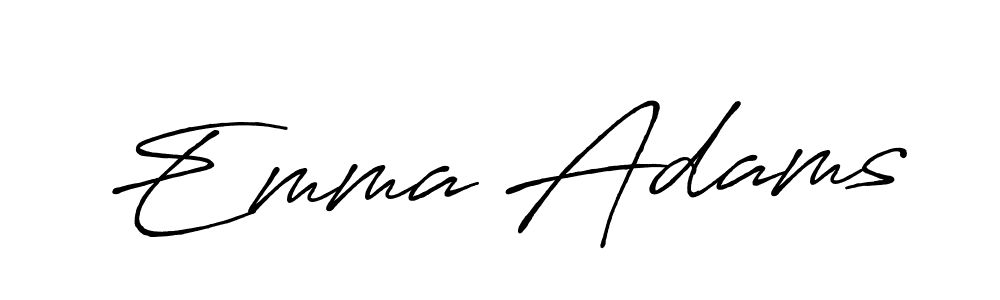 You should practise on your own different ways (Antro_Vectra_Bolder) to write your name (Emma Adams) in signature. don't let someone else do it for you. Emma Adams signature style 7 images and pictures png