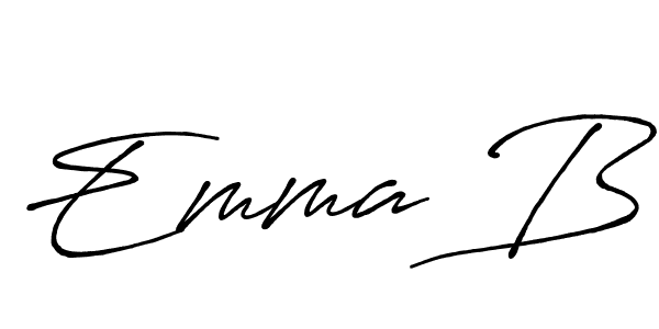if you are searching for the best signature style for your name Emma B. so please give up your signature search. here we have designed multiple signature styles  using Antro_Vectra_Bolder. Emma B signature style 7 images and pictures png