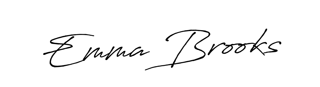 It looks lik you need a new signature style for name Emma Brooks. Design unique handwritten (Antro_Vectra_Bolder) signature with our free signature maker in just a few clicks. Emma Brooks signature style 7 images and pictures png