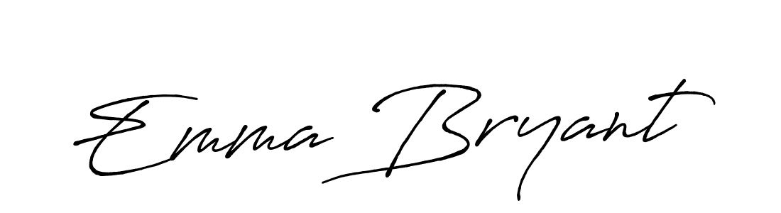How to make Emma Bryant name signature. Use Antro_Vectra_Bolder style for creating short signs online. This is the latest handwritten sign. Emma Bryant signature style 7 images and pictures png