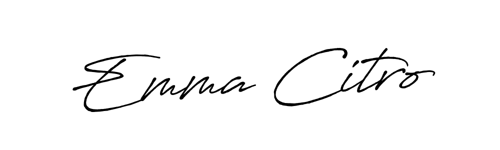 Make a short Emma Citro signature style. Manage your documents anywhere anytime using Antro_Vectra_Bolder. Create and add eSignatures, submit forms, share and send files easily. Emma Citro signature style 7 images and pictures png