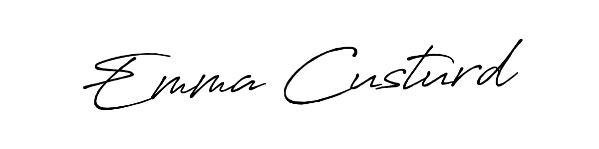 Use a signature maker to create a handwritten signature online. With this signature software, you can design (Antro_Vectra_Bolder) your own signature for name Emma Custurd. Emma Custurd signature style 7 images and pictures png