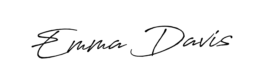 Best and Professional Signature Style for Emma Davis. Antro_Vectra_Bolder Best Signature Style Collection. Emma Davis signature style 7 images and pictures png