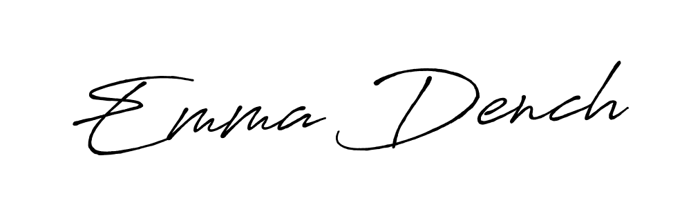 Make a short Emma Dench signature style. Manage your documents anywhere anytime using Antro_Vectra_Bolder. Create and add eSignatures, submit forms, share and send files easily. Emma Dench signature style 7 images and pictures png