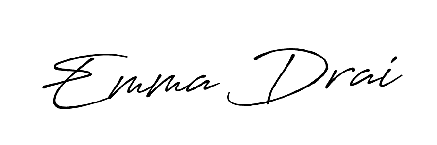 Similarly Antro_Vectra_Bolder is the best handwritten signature design. Signature creator online .You can use it as an online autograph creator for name Emma Drai. Emma Drai signature style 7 images and pictures png