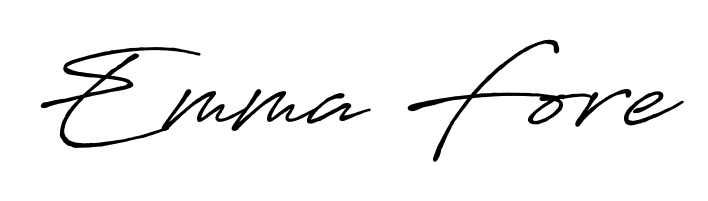 Express your personality with a custom Emma Fore signature crafted with Antro_Vectra_Bolder typography. Free transparent PNG download available. Emma Fore signature style 7 images and pictures png