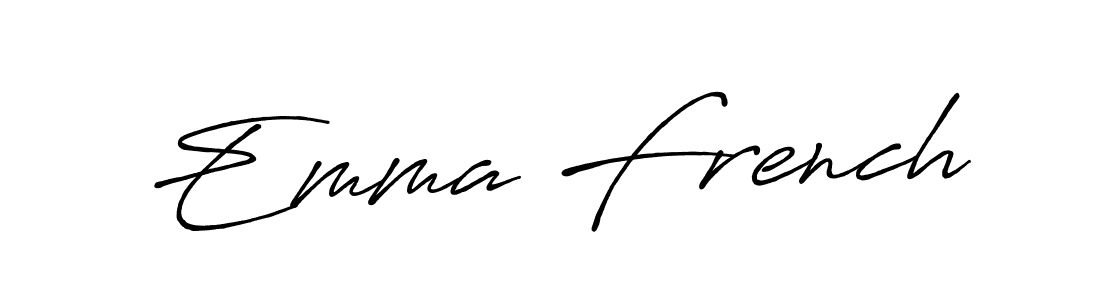 Make a short Emma French signature style. Manage your documents anywhere anytime using Antro_Vectra_Bolder. Create and add eSignatures, submit forms, share and send files easily. Emma French signature style 7 images and pictures png
