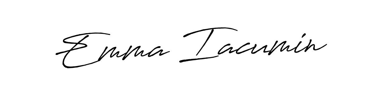 Once you've used our free online signature maker to create your best signature Antro_Vectra_Bolder style, it's time to enjoy all of the benefits that Emma Iacumin name signing documents. Emma Iacumin signature style 7 images and pictures png